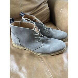 Peter Werth London UK Suede Chukka Boot Gray/Blue Ankle‎ Boot Men's Size 12